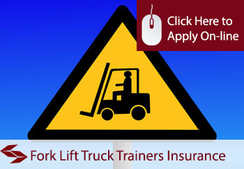 self employed fork lift truck trainers  liability insurance